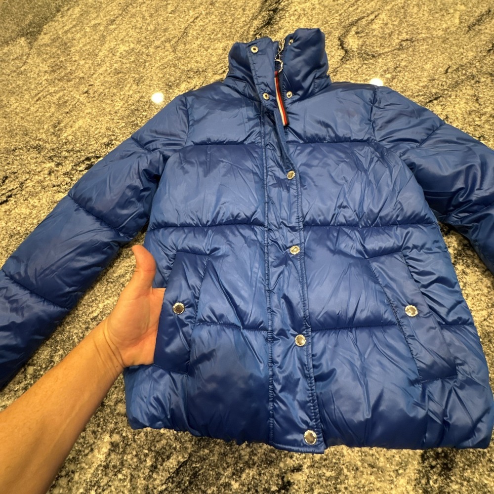Tommy Hilfiger Down Women's Size‎ XXS Blue Puffer Jacket Great Shape - Picture 6 of 16